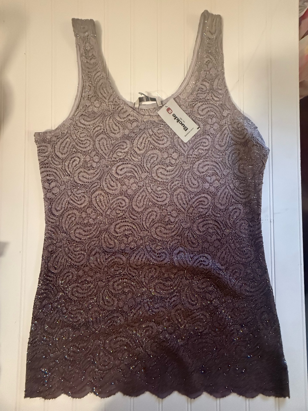 BUCKLE BKE LACE GLITTER SPARKLE  Tank Top -